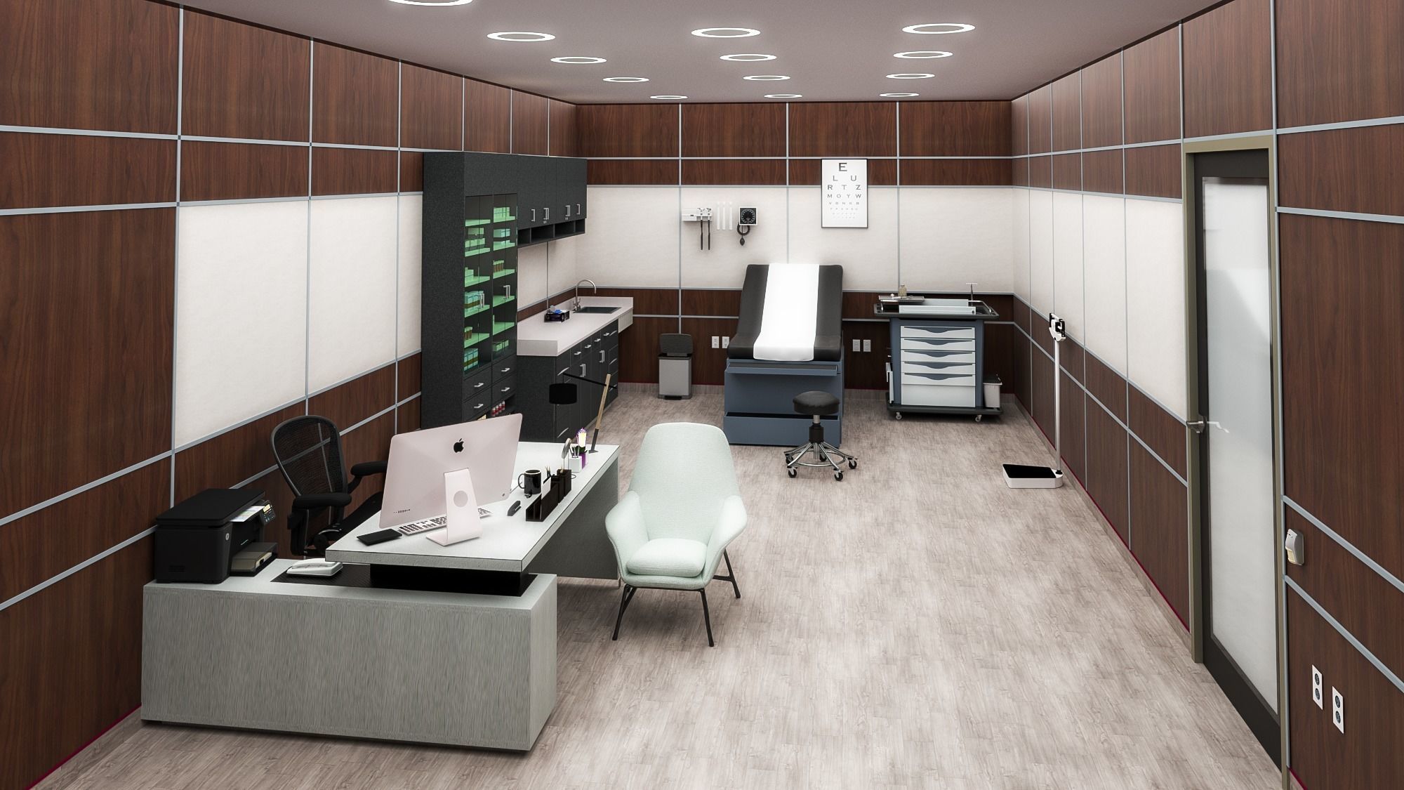 MEDICAL SPACES-DOCTOR OFFICE-GENERAL CLINIC 3D model_3