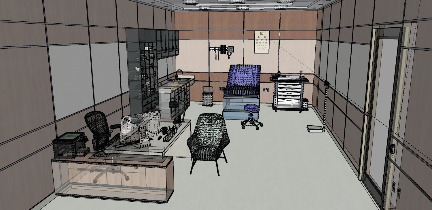MEDICAL SPACES-DOCTOR OFFICE-GENERAL CLINIC 3D model_4