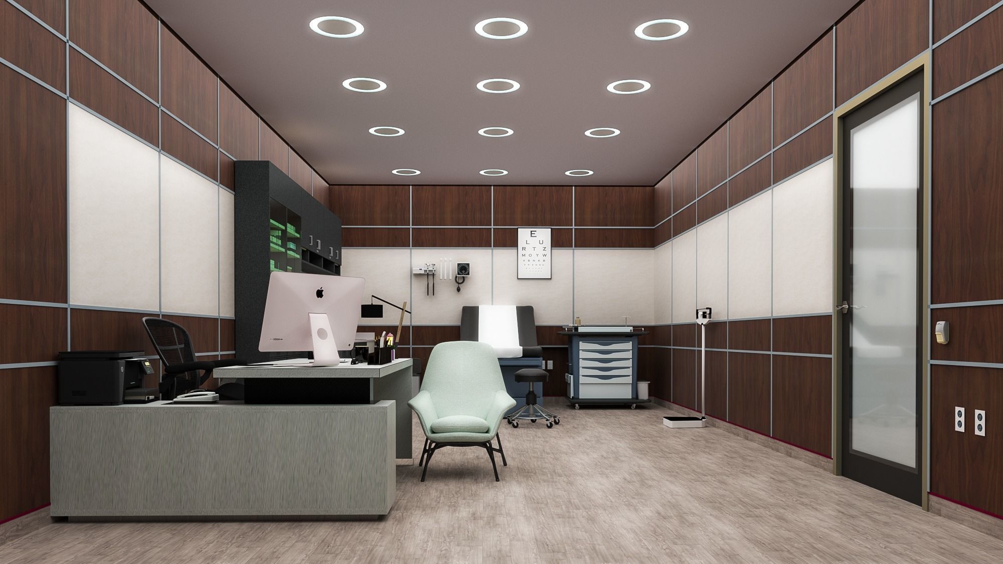 MEDICAL SPACES-DOCTOR OFFICE-GENERAL CLINIC 3D model_2