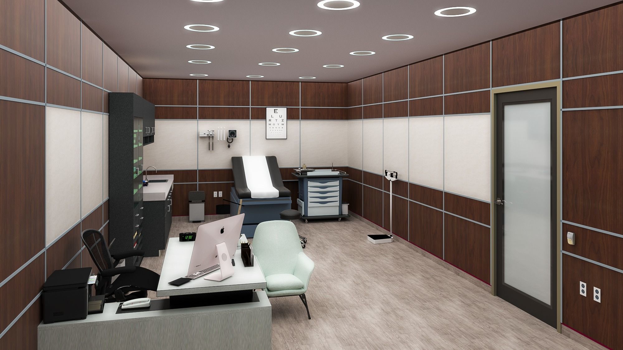 MEDICAL SPACES-DOCTOR OFFICE-GENERAL CLINIC 3D model_1