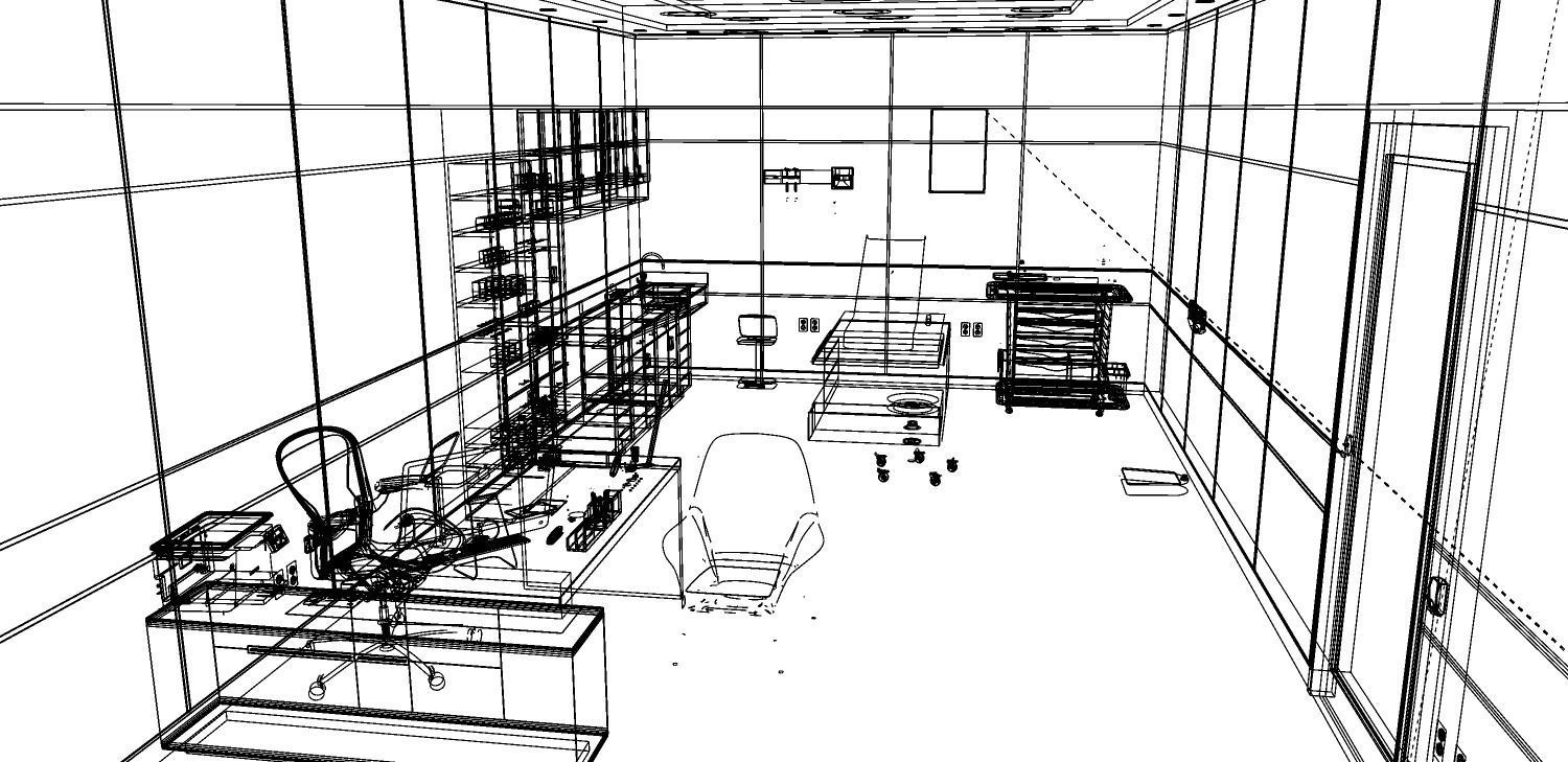 MEDICAL SPACES-DOCTOR OFFICE-GENERAL CLINIC 3D model_7