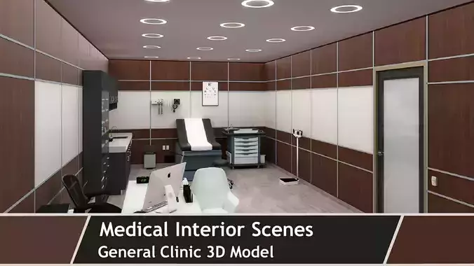 MEDICAL SPACES-DOCTOR OFFICE-GENERAL CLINIC 3D model