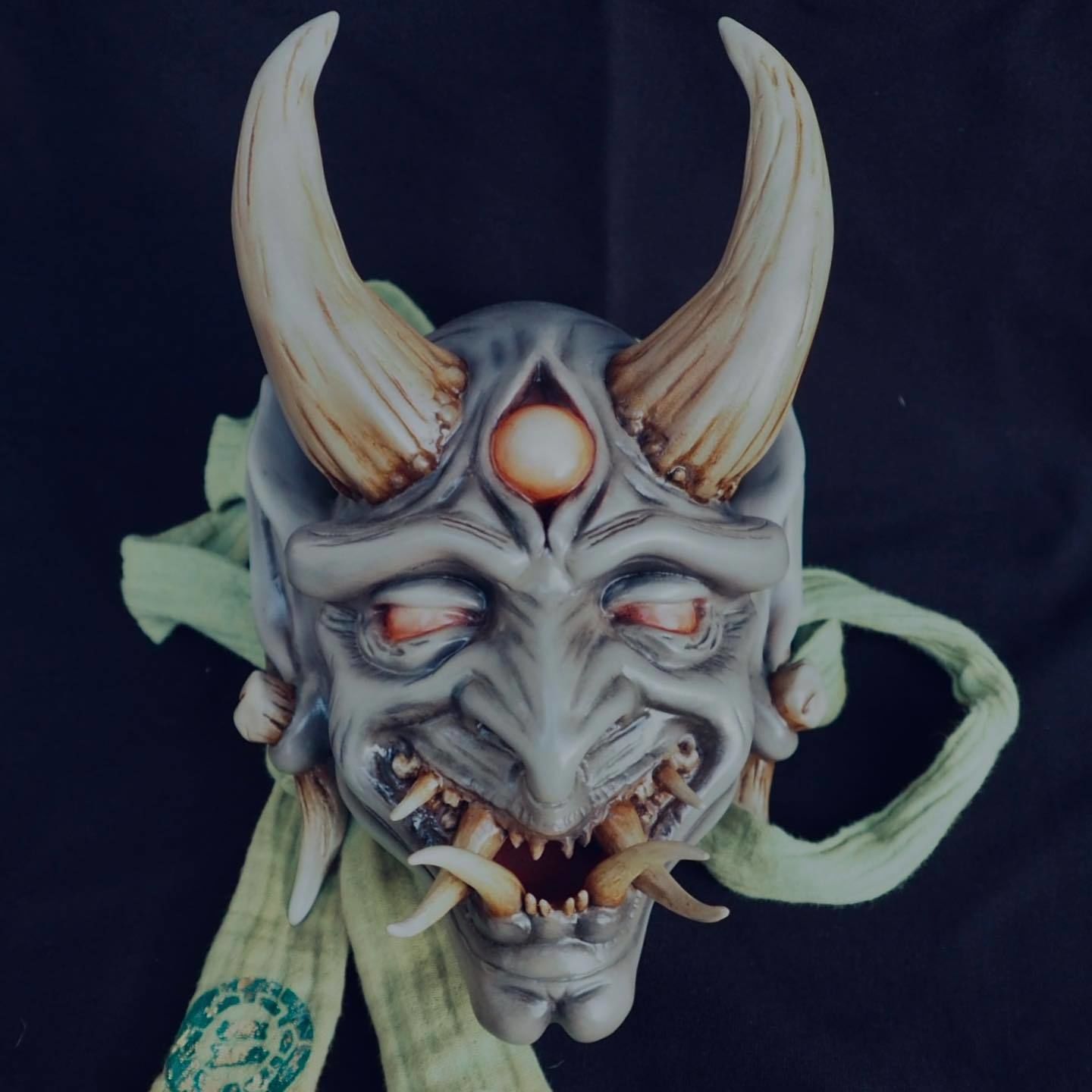 Oni Mask V2 3D print model_11