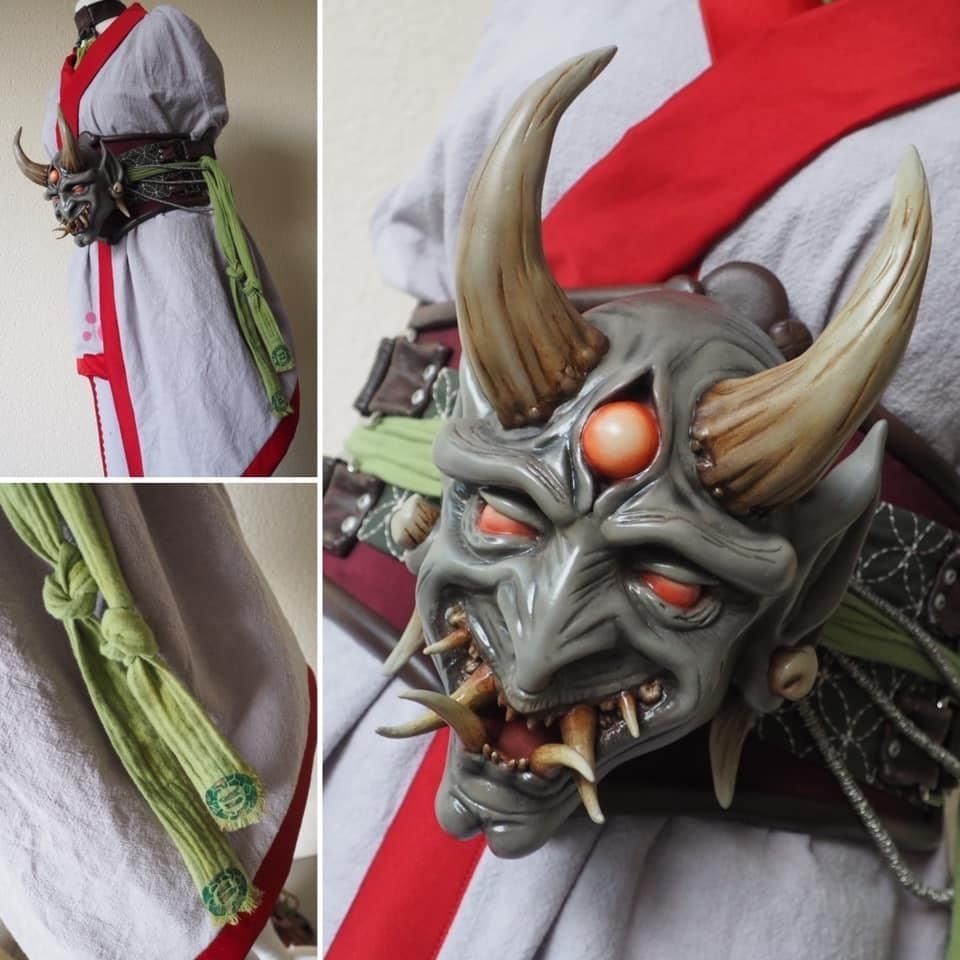 Oni Mask V2 3D print model_16