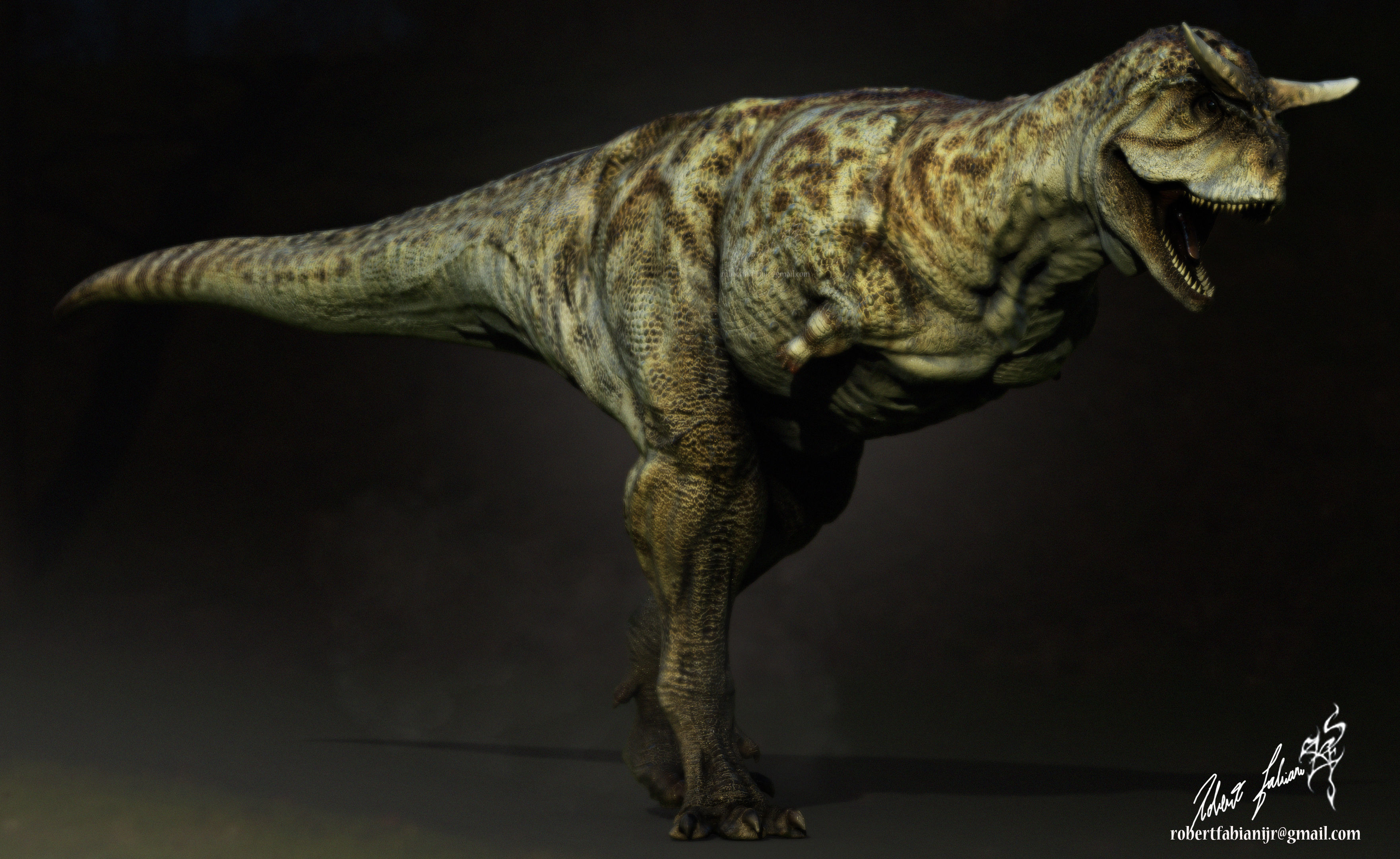 Carnotaurus t - rex 3D model_1