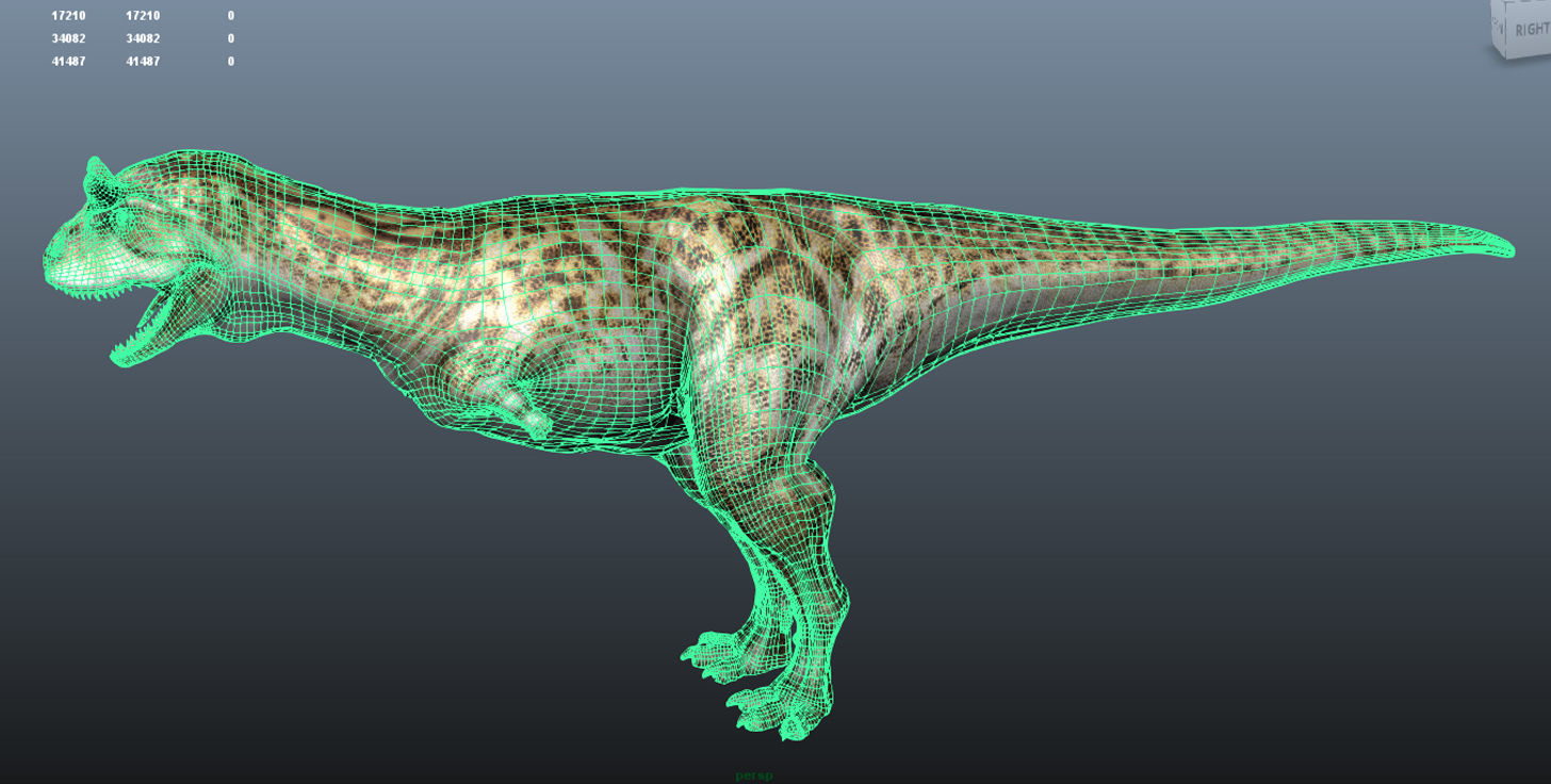 Carnotaurus t - rex 3D model_3