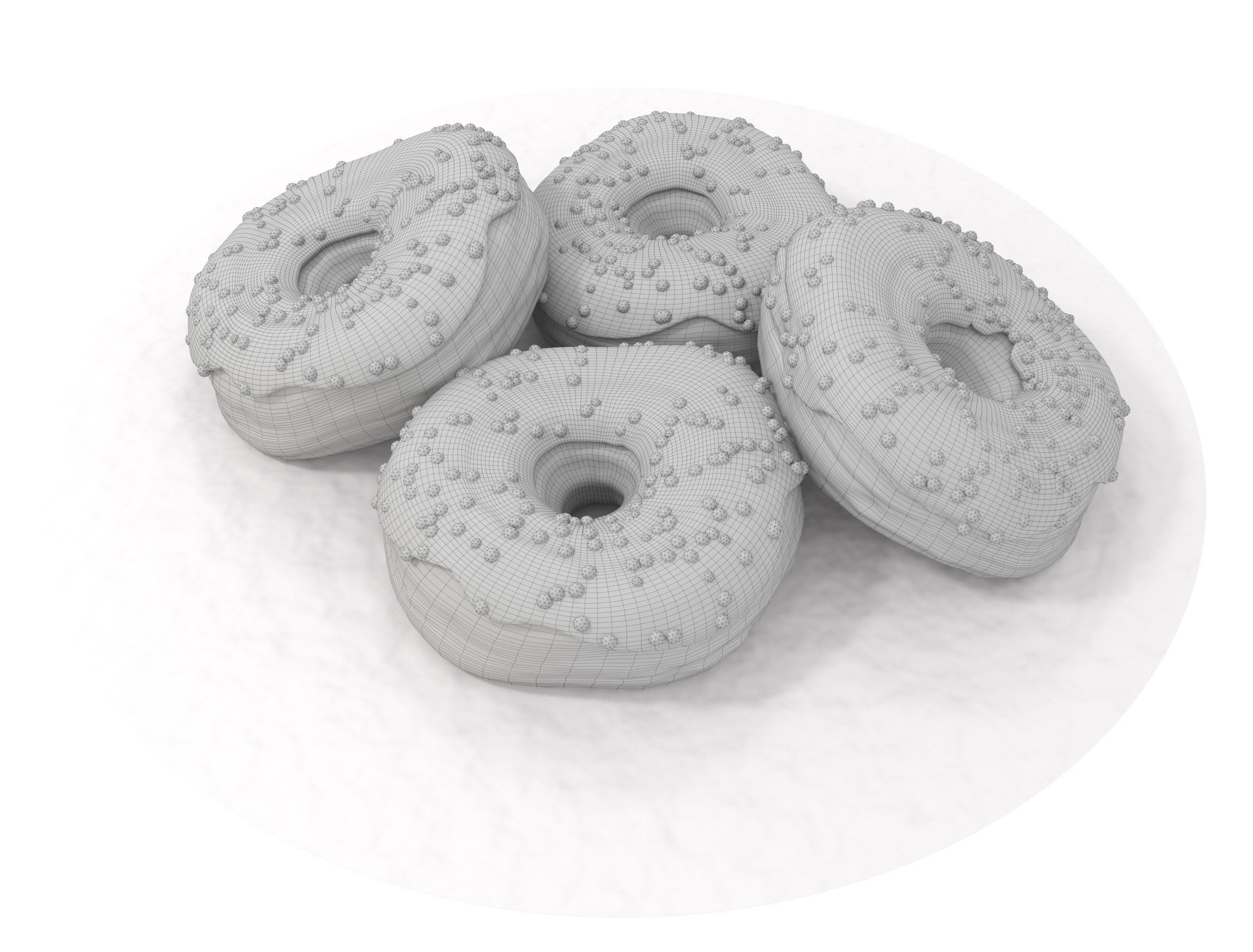 Donuts 3D model_9