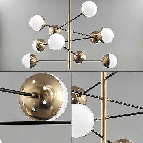Chadelier Abstraction Balls 3D model