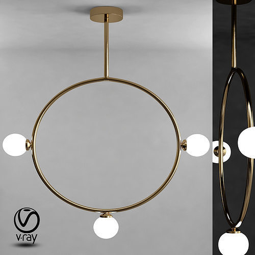 Chandelier Areti Circle Pendant 3D model