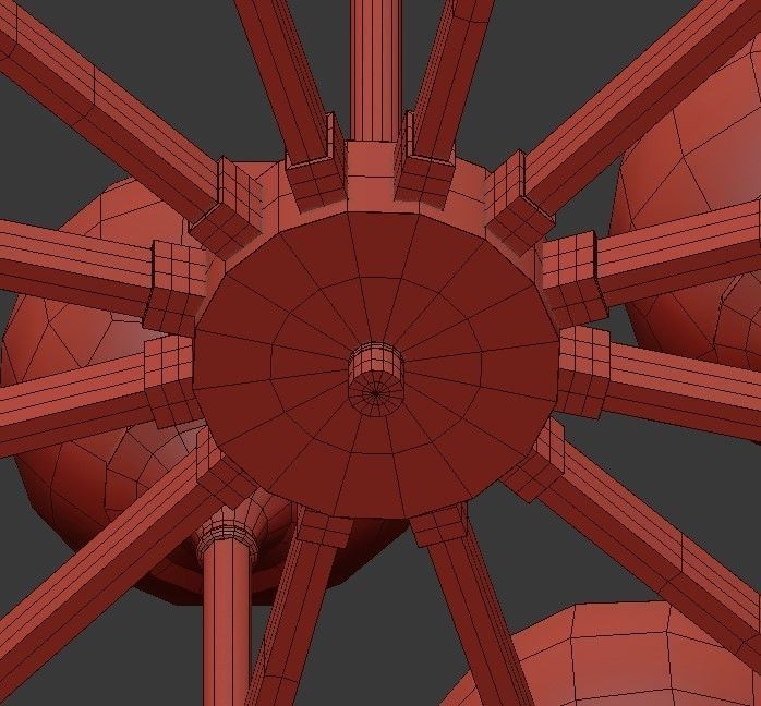 Ball Valley Chandelier 12 3D model_4