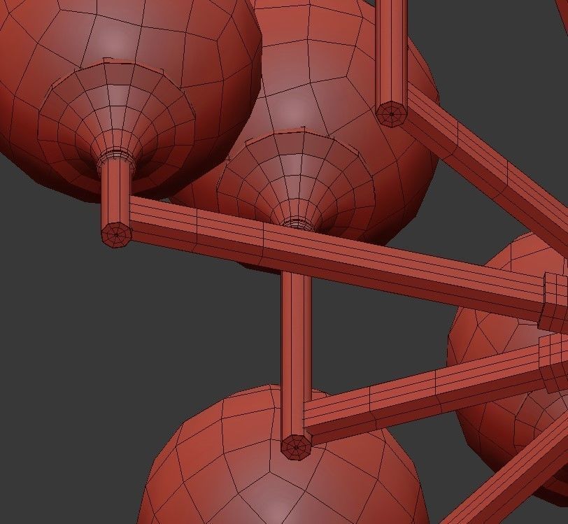 Ball Valley Chandelier 12 3D model_5