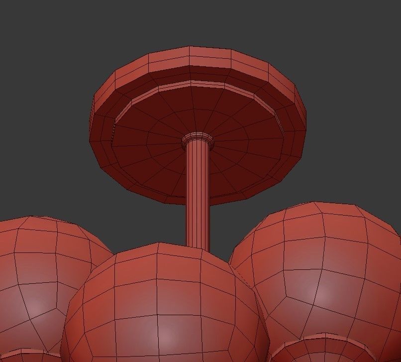 Ball Valley Chandelier 12 3D model_7