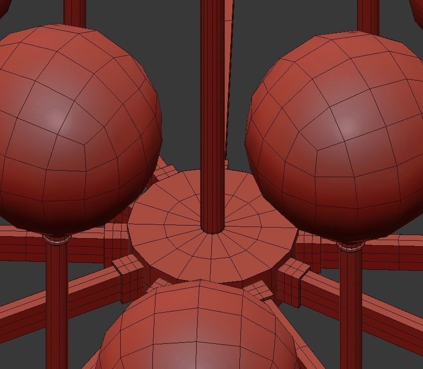 Ball Valley Chandelier 12 3D model_6