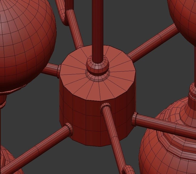 Ball Valley Random Chandelier 3D model_7