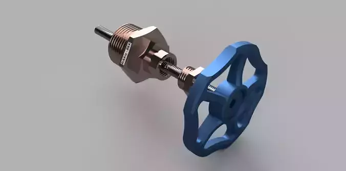 Printable steampunk valve 3D print model
