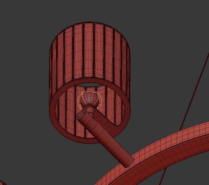 Flute Chandelier 3D model_4