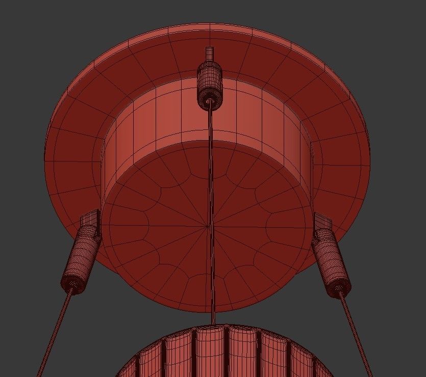 Flute Chandelier 3D model_6