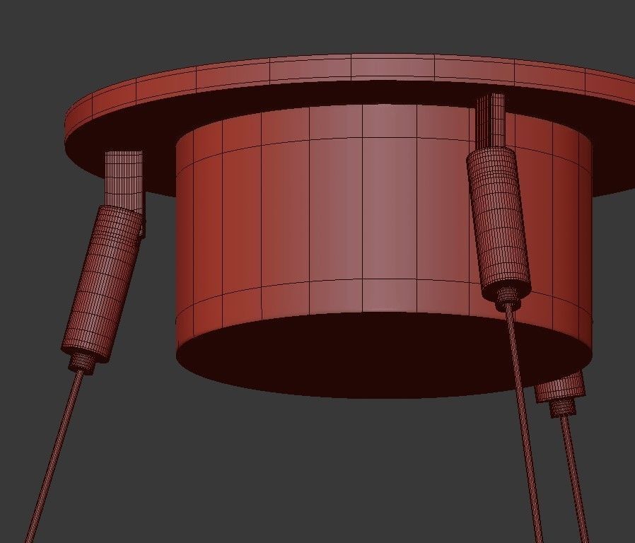 Flute Chandelier 3D model_7