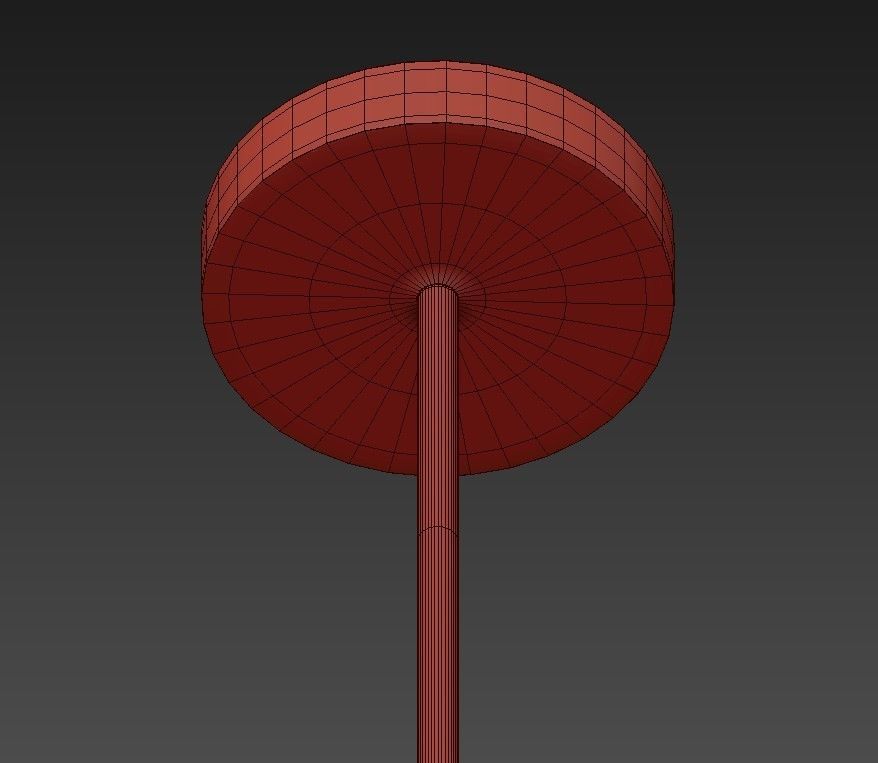 Wreath glass chandelier with bubbles hanging from it 3D model_1