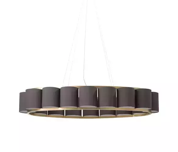 Bibendum circular pendant light gold
