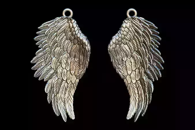 Wings angel wing charms 3D print model