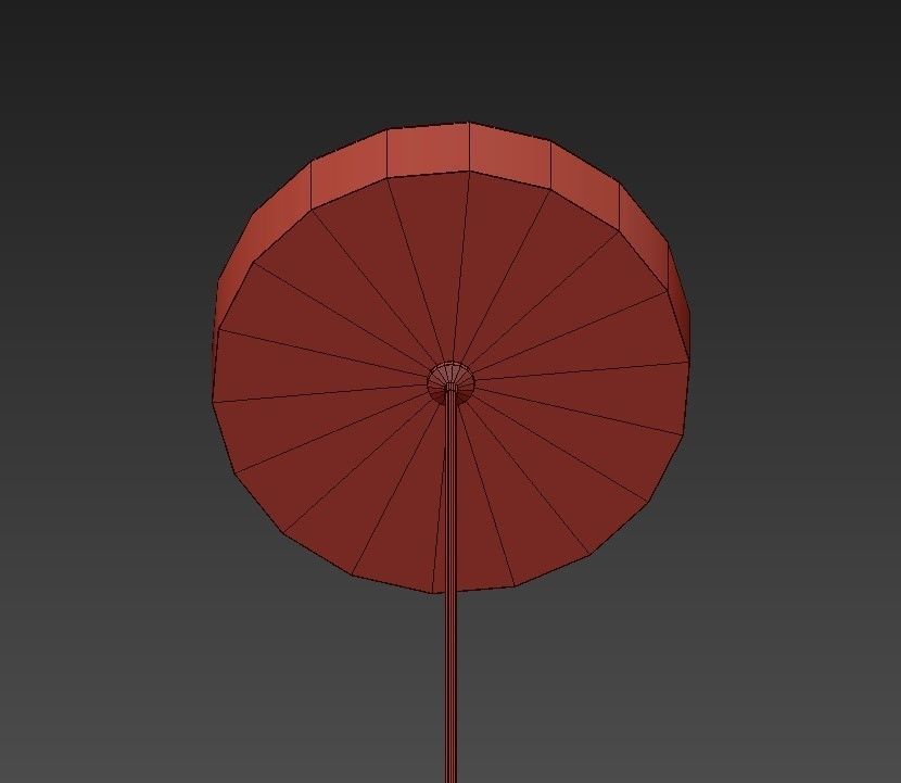 SATELLITE circle with two lights hanging from it 3D model_1