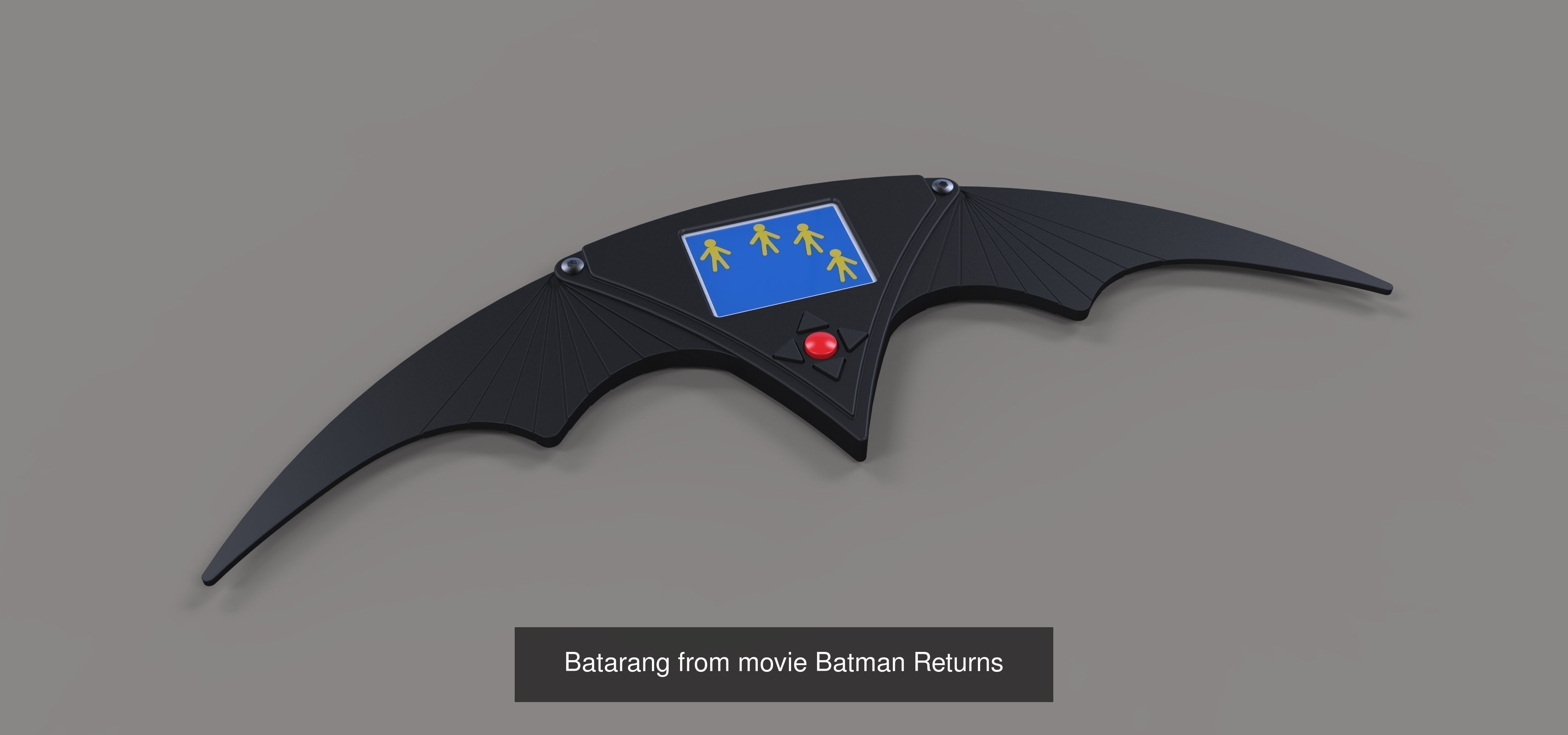 Batarangs and ninja shuriken 3D Model Collection_4