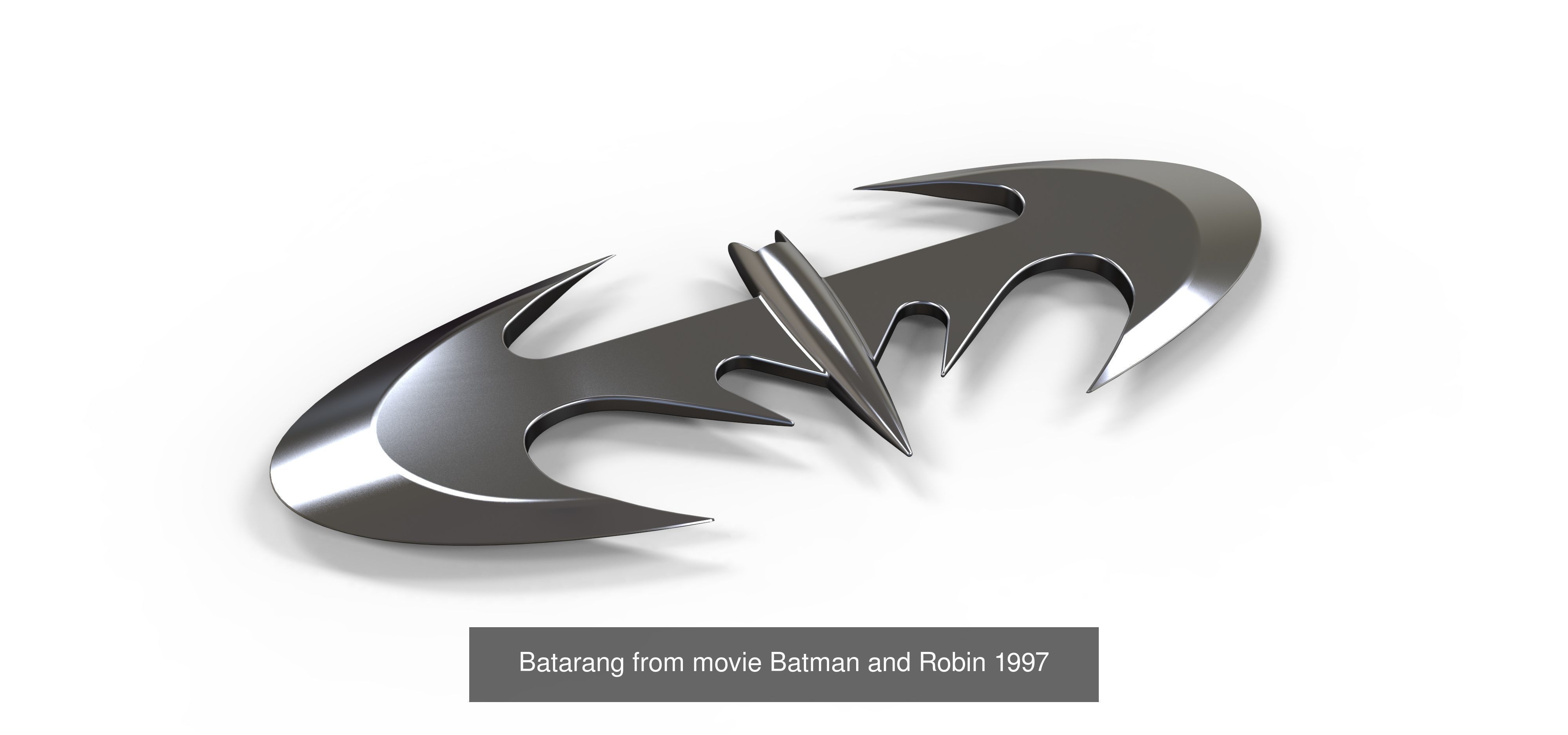 Batarangs and ninja shuriken 3D Model Collection_6