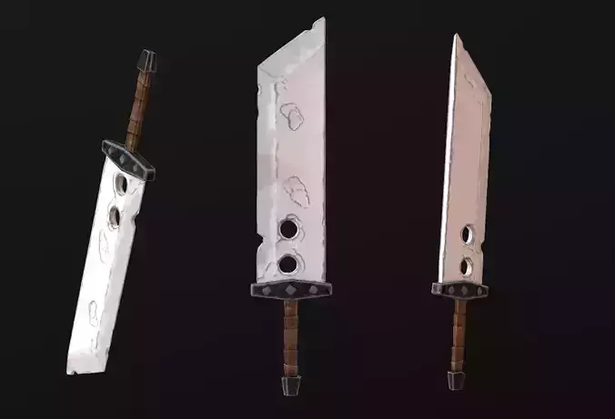 Stylized Low Poly Sword
