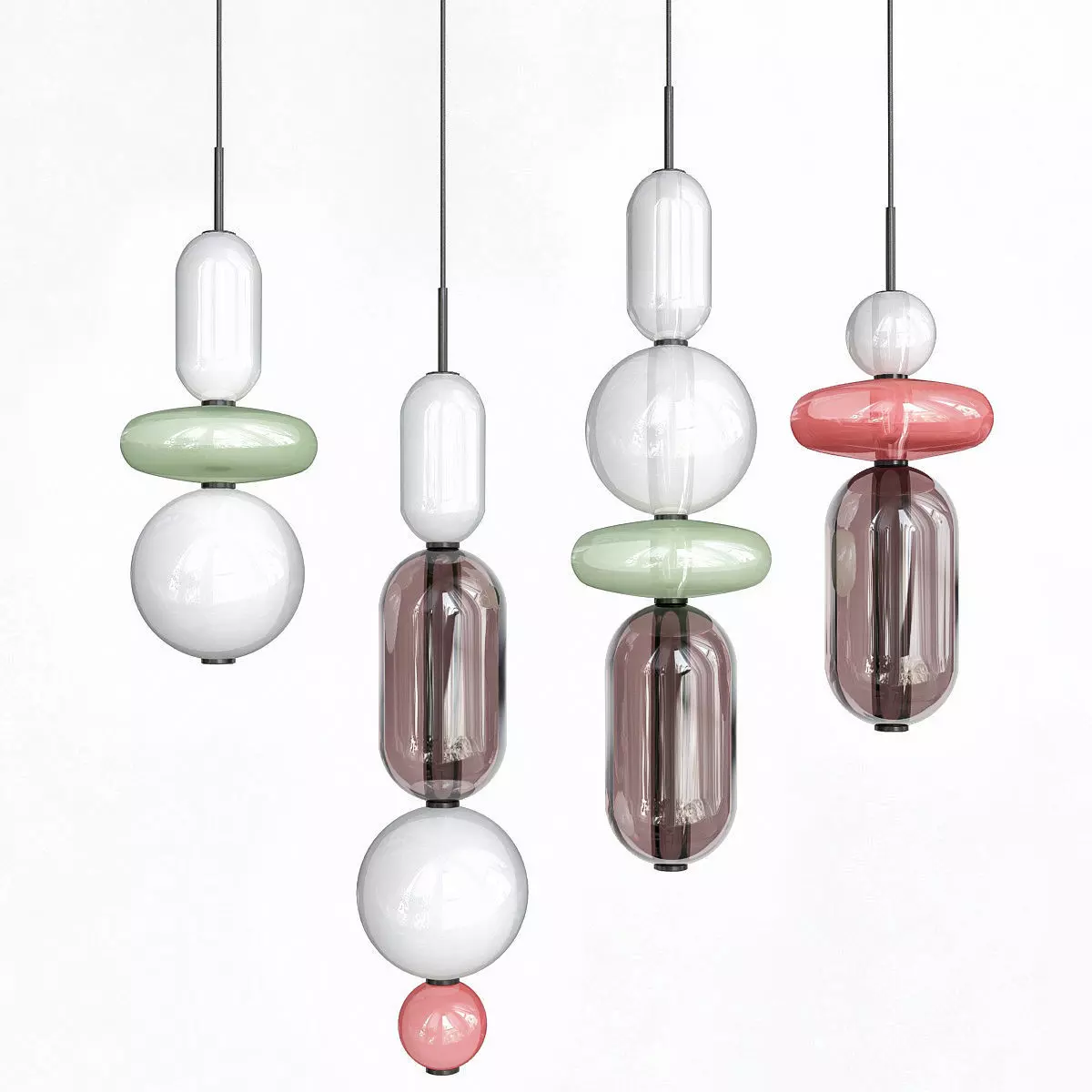 PEBBLES four balls 3D model