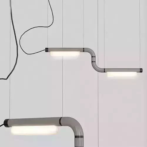 PIPELINE three light fixtures hanging from pipe