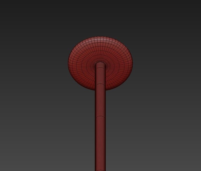 Quintet modern chandelier 3D model_4