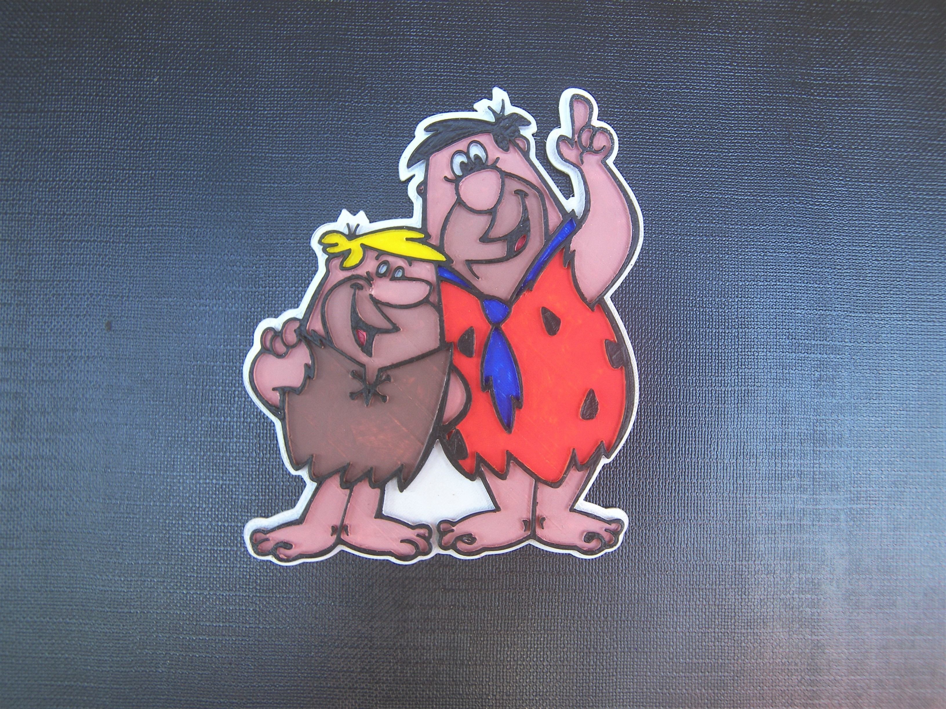 The Flintstones - Fred and Barney 3D print model_1