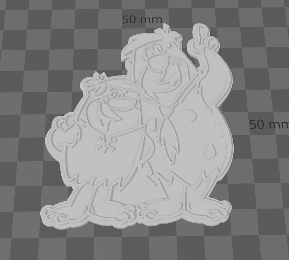 The Flintstones - Fred and Barney 3D print model_2