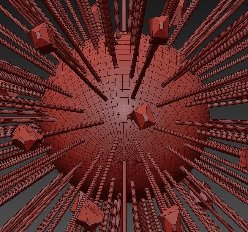 RAY QUARTZ PENDANT LIGHT 3D model_6