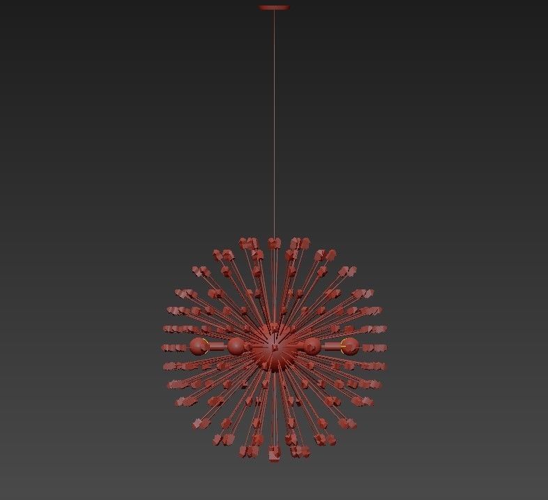 RAY QUARTZ PENDANT LIGHT 3D model_1