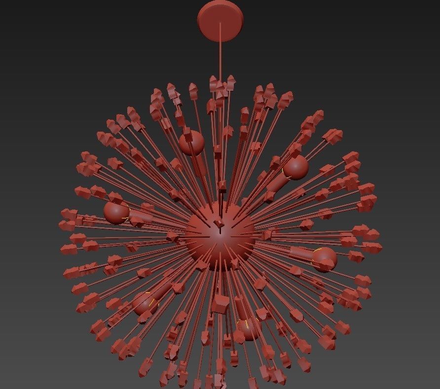 RAY QUARTZ PENDANT LIGHT 3D model_4