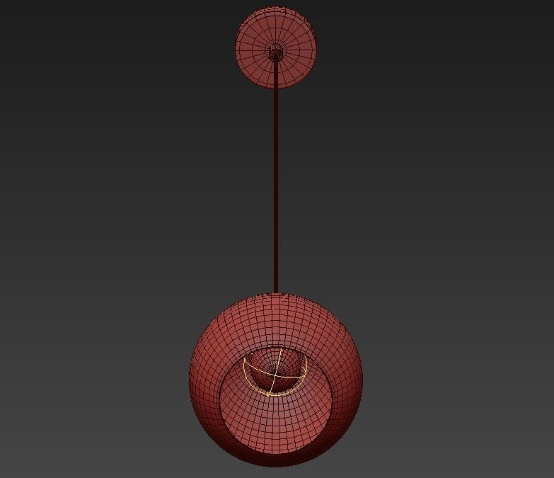 FIREFLY 9 BULB BRASS PENDANT LIGHT 3D model_3