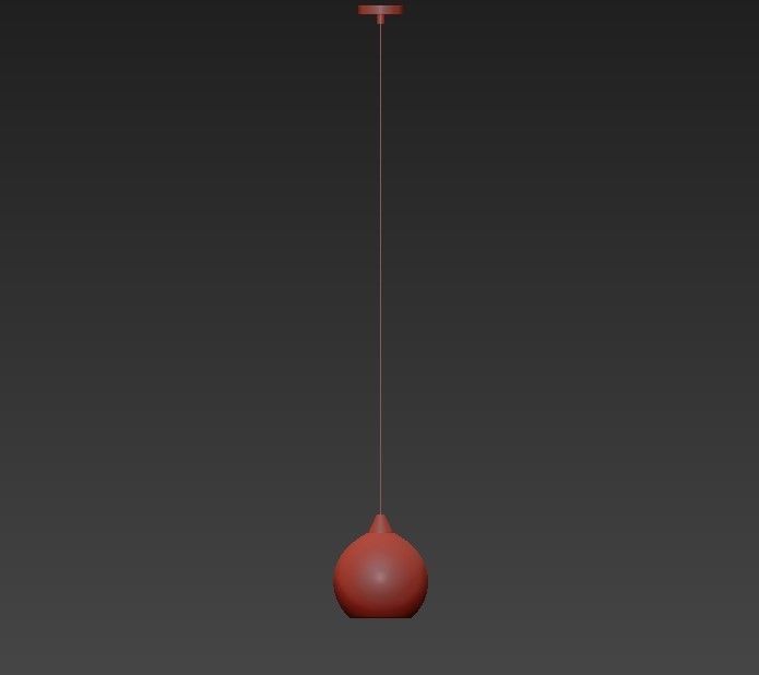 FIREFLY 9 BULB BRASS PENDANT LIGHT 3D model_1