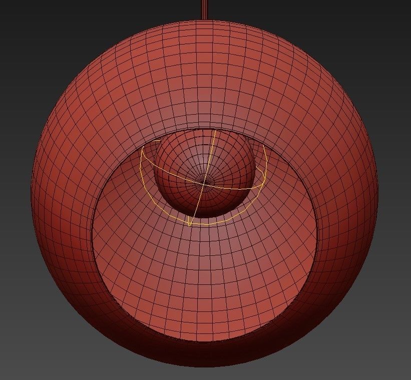 FIREFLY 9 BULB BRASS PENDANT LIGHT 3D model_5