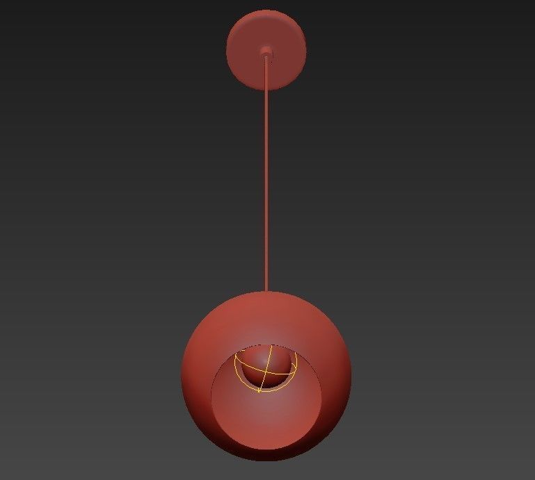 FIREFLY 9 BULB BRASS PENDANT LIGHT 3D model_2