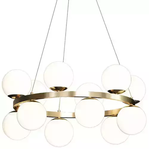 EQUATOR WHITE OVERSIZED PENDANT LIGHT 3D model