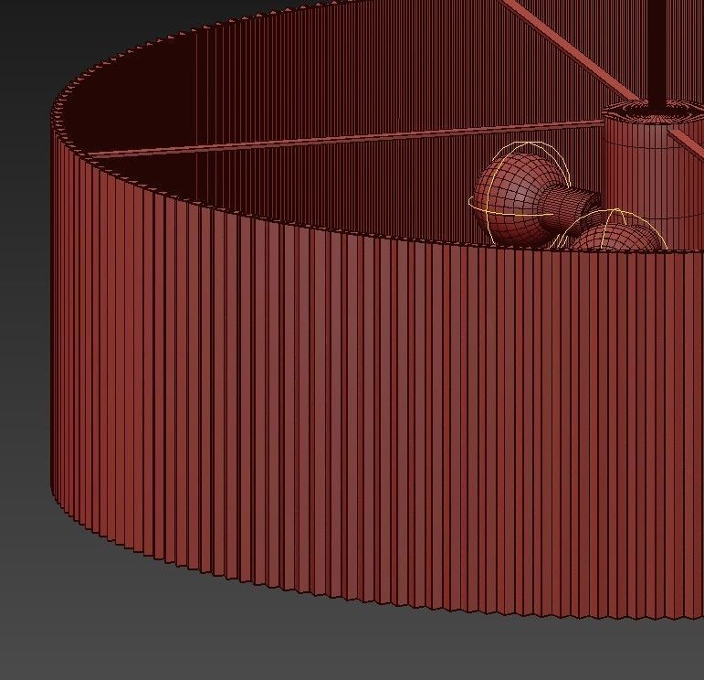 EQUATOR WHITE OVERSIZED PENDANT LIGHT 3D model_3