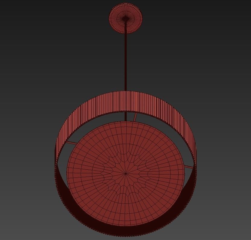 EQUATOR WHITE OVERSIZED PENDANT LIGHT 3D model_5