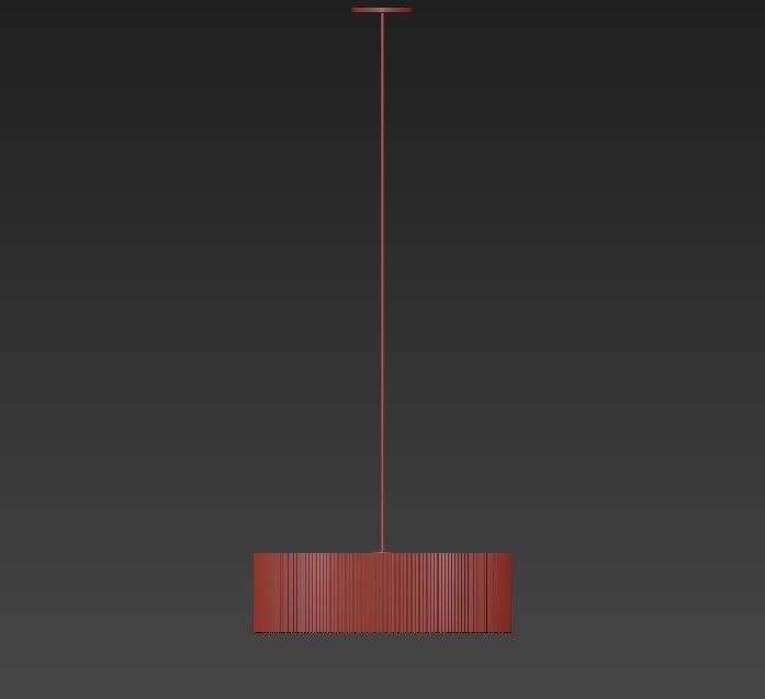 EQUATOR WHITE OVERSIZED PENDANT LIGHT 3D model_1