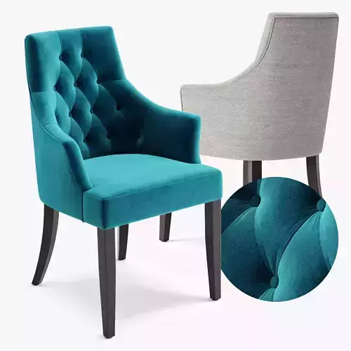 Chair Dining C Low-poly 3D model