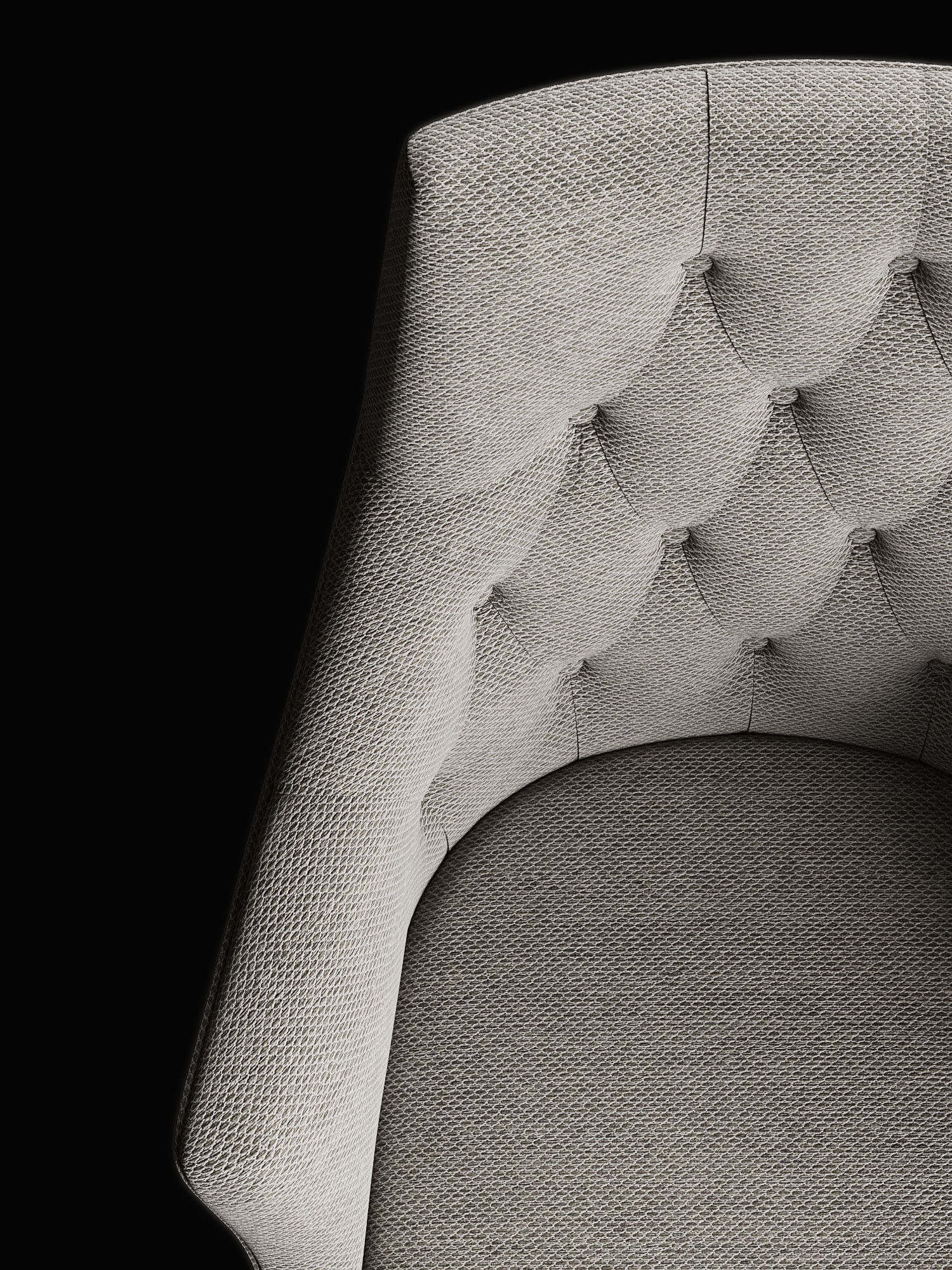 Chair Dining C Low-poly 3D model_22