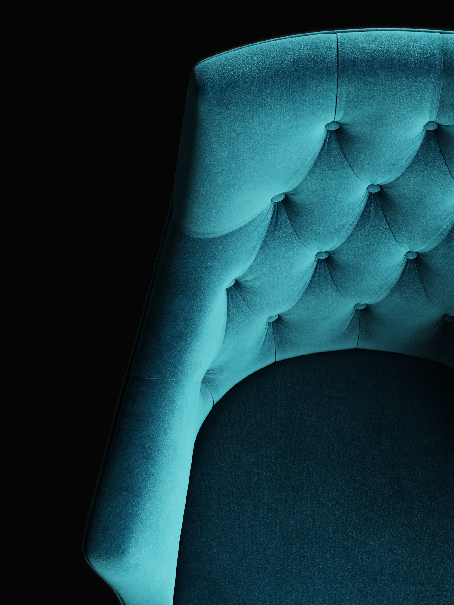 Chair Dining C Low-poly 3D model_21