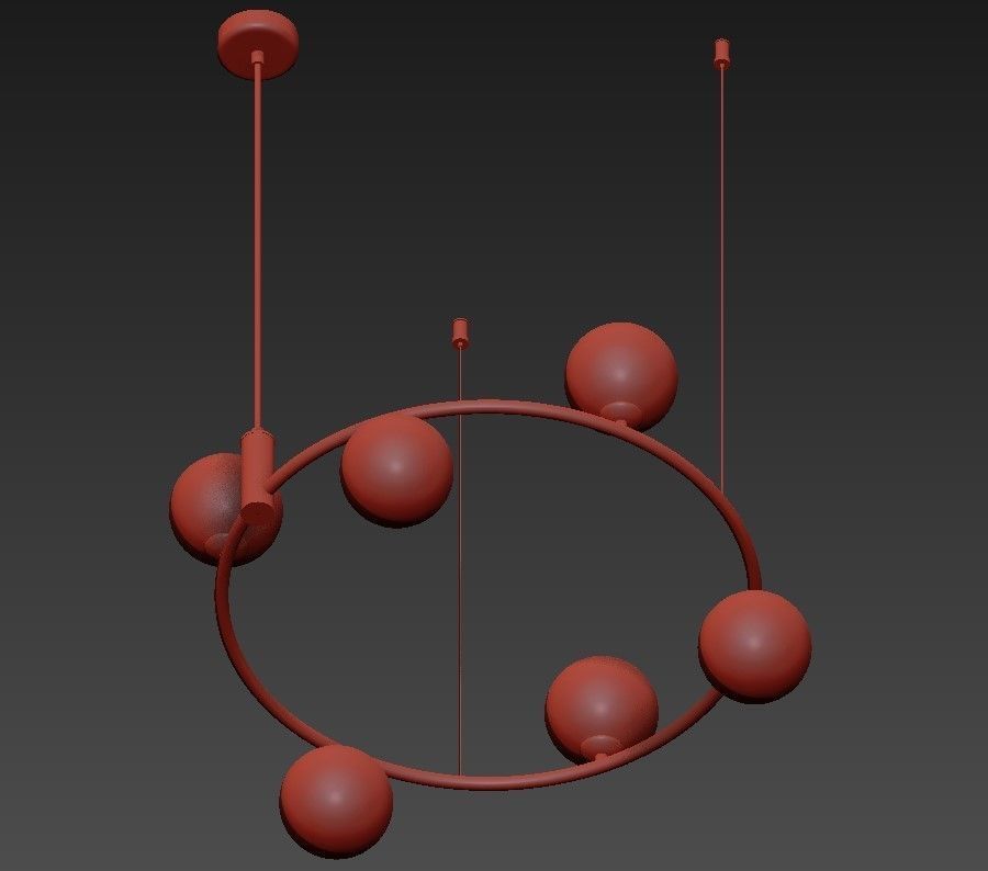 Ring Pandant 3D model_1