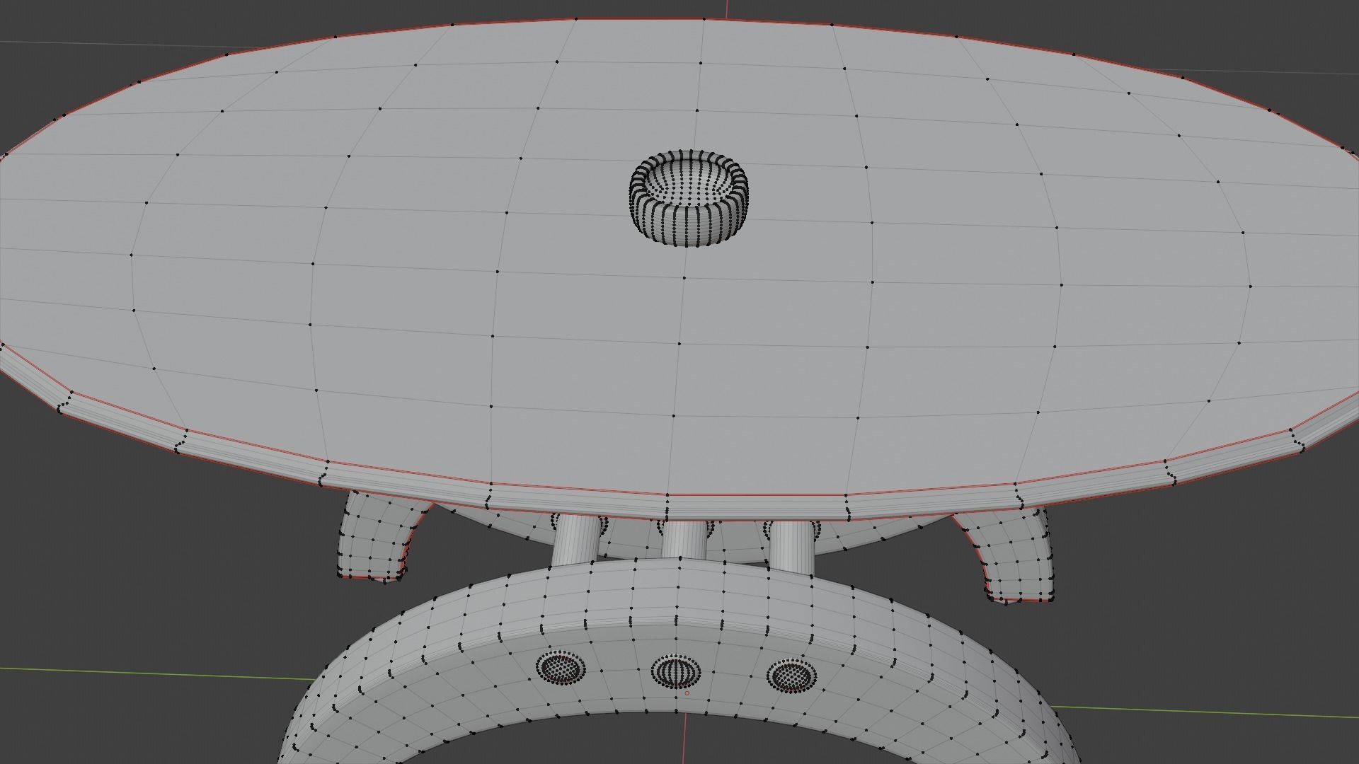 Modern glass table  3D model_10